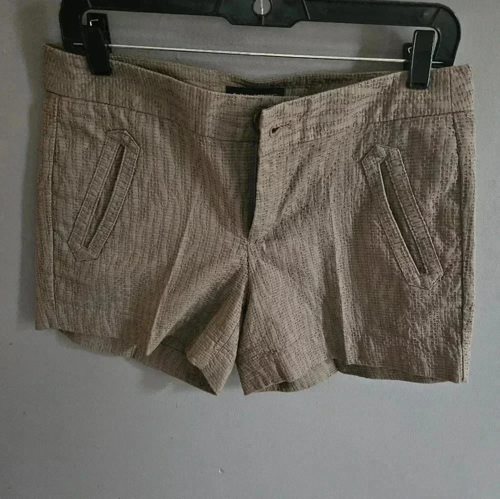 Banana Republic Womens Flat Front Slash Pocket Chino Shorts Size 6 100% Cotton